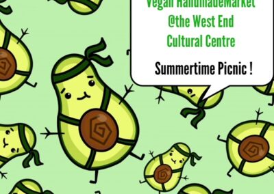 Vegan Handmade Market & outside Picnic • July 23, 2023