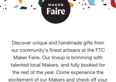 Maker Faire The Forks – November 13 to 19